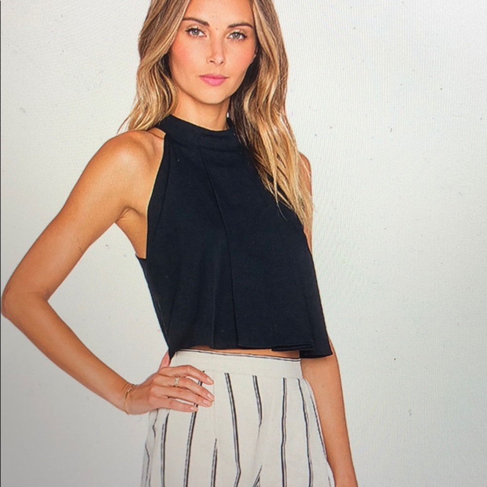 J.O.A Navy Blue Trapeze Tank